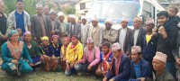 अध्यक्ष भण्डारीको मिनिबस गाउँमा पुग्दा बाजागाजाले स्वागतः घरमा खुसीयाली ।।