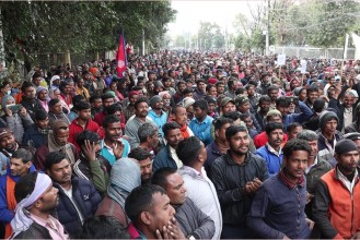 काठमाडौँ उपत्यकाका कवाडी व्यवसायीले विरोध प्रदर्शन