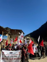 एमाले हुम्लाको ५ स्थानीय तहमा जनप्रदशन ।