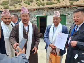 चिनिया सरकारले अदानचुली गाउँपालिकालाई सुचना प्रविधि सम्बन्धी सामाग्रीहरु हस्तान्त्रण ।।