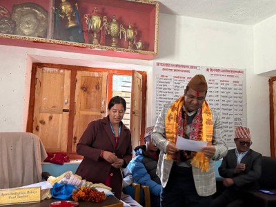 स्थल मार्गबाट जिल्ला सदरमुकाम पुग्ने पहिलो बहालबाल मन्त्री भण्डारी ।