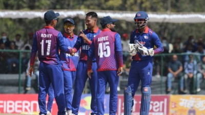 टी-२० आई सिरिजअन्तर्गत नामिबियासँग खेल्दै नेपाल