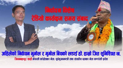 अहिलेको निर्वाचन भुगाेल र गुगाेल बिचको लडाई हो, हाम्राे जित सुनिश्चित छ// काँग्रेश नेता शाही//Jiban_Full Vedio