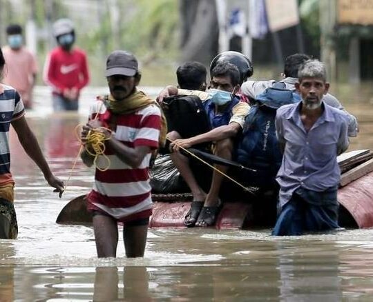 खराब मौसमका कारण श्रीलङ्कामा दश हजारभन्दा बढी प्रभावित